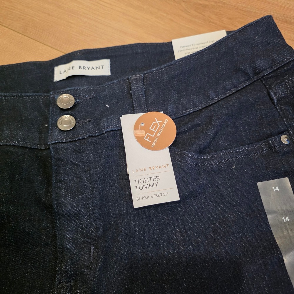Lane Bryant Tighter Tummy Flex Magic Waistband High Rise Bootcut Jeans Size 14 - Picture 2 of 9